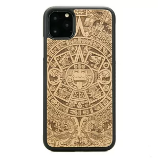 Bewood Drewniane etui iPhone 11 PRO MAX KALENDARZ AZTECKI ANIEGRE - Etui i futerały do telefonów - miniaturka - grafika 1