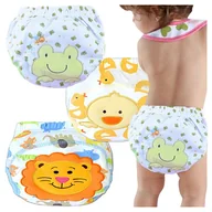 Moda i Uroda OUTLET - 3 x MAJTKI TRENINGOWE dla dzieci do nauki sikania do nocnika pieluchy 3 szt kaczka lew żaba - miniaturka - grafika 1