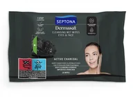 Apteczki i materiały opatrunkowe - Septona Dermasoft Oczyszczające Chusteczki Nawilżane z Aktywnym Węglem x 20 szt - miniaturka - grafika 1