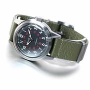 Paski - Bulova Unisex analogowy automatyczny zegarek z prawdziwej skóry pasek 98A255, khaki, Paski - miniaturka - grafika 1