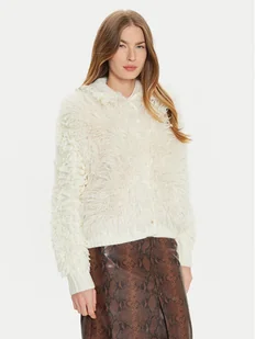 TWINSET Futro 242TT3250 Écru Regular Fit - Płaszcze damskie - miniaturka - grafika 1