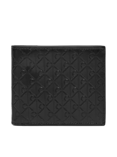 Calvin Klein Etui na karty kredytowe Embossed Emblem Billfold W/ Coin LV04D1129G Czarny - Etui na dokumenty i karty - miniaturka - grafika 1