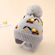 Czapki dla dzieci - TEMU 1 Czapka Dzianinowa Jacquard dla Chłopców i Dziewczynek -5, Zimowa Czapka na Zimno z Ochroną Uszu, Idealny Prezent na Święto Dziękczynienia i - miniaturka - grafika 1