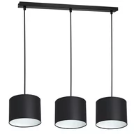 Lampy sufitowe - Luminex Arden 3474 Lampa wisząca zwis 1x60W E27 czarny/biały - miniaturka - grafika 1