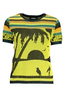 Portfele - ŻÓŁTY SWETER DESIGUAL DAMSKI - miniaturka - grafika 1
