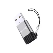 Adaptery i przejściówki - BWOO adapter BZ-38 USB-C - USB szary OTG - miniaturka - grafika 1