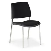 Fotele i krzesła biurowe - B2B Partner Krzesło konferencyjne CUBE, czarne HH01B+01/#8/25-21 - miniaturka - grafika 1