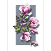 Pasmanteria - Haft krzyżykowy - Zestaw do haftu - Magnolie 3D - miniaturka - grafika 1