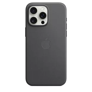 Apple Etui z tkaniny FineWoven do iPhone 15 Pro Max z MagSafe – Czarne - Etui i futerały do telefonów - miniaturka - grafika 4