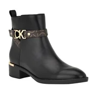 Botki damskie - Calvin Klein Damskie botki Dhara, Czarny, 39 EU - miniaturka - grafika 1