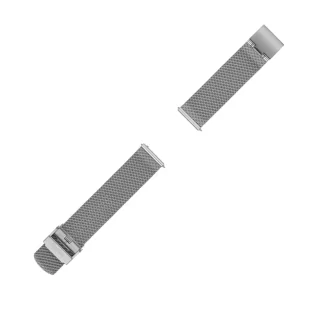 Srebrna bransoleta mesh do zegarka / smartwatcha Fossil 18m S181376 - Akcesoria do smartwatchy - miniaturka - grafika 1