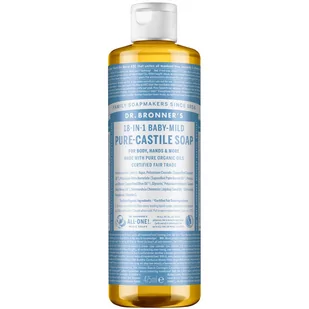 DR. BRONNER'S Mydło w Płynie 18w1 Baby Mild, Dr. Bronners, 475 ml - Kosmetyki kąpielowe dla dzieci - miniaturka - grafika 2
