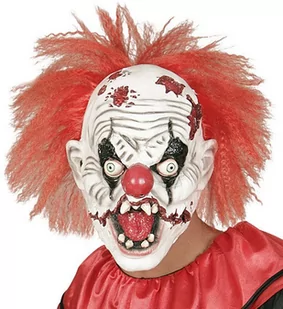 Widmann 01018 - Maska Killer Clown z włosami 01018 - Stroje karnawałowe - miniaturka - grafika 1