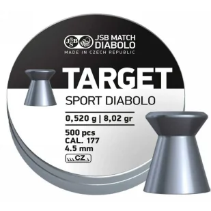 Śrut JSB 4,50mm TARGET SPORT .177 500szt - Amunicja do wiatrówek - miniaturka - grafika 1