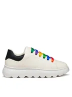 Buty dla dziewczynek - Geox Sneakersy J Puffypop J55MRA 000BC C0653 D Biały - miniaturka - grafika 1
