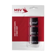 Tenis ziemny - Owijka Msv Overgrips Cyber Wet 3 Pack Czarna - miniaturka - grafika 1