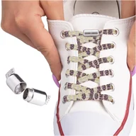 Akcesoria obuwnicze - SULPO Sznurówki do butów cętki elastyczne bez wiązania - miniaturka - grafika 1