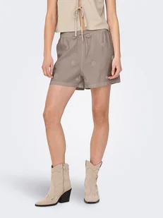 ONLY Szorty w kolorze szarobrązowym - Spodenki damskie - miniaturka - grafika 1