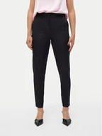 Spodnie damskie - Vero Moda Chinosy Fenya 10313834 Czarny Tapered Fit - miniaturka - grafika 1