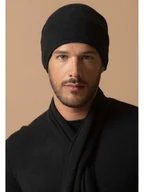 Czapki damskie - Perfect Cashmere Kaszmirowa czapka "June" w kolorze czarnym - miniaturka - grafika 1