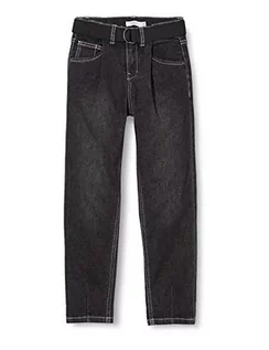 Spodnie i spodenki dla dziewczynek - NAME IT Jeansy dziewczęce, Dark Grey Denim, 128 cm - grafika 1