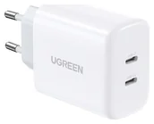 Ładowarki do telefonów - Ugreen CD243, 2x USB-C, 40W biała - miniaturka - grafika 1