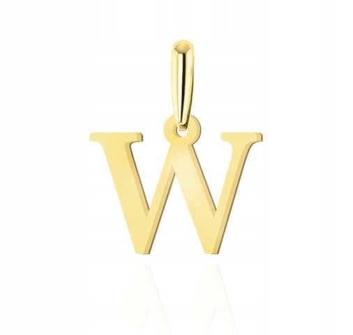 ZŁOTA ZAWIESZKA LITERKA W 333