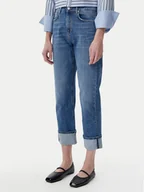 Spodnie damskie - ViCOLO Jeansy DD5059 Niebieski Straight Leg - miniaturka - grafika 1