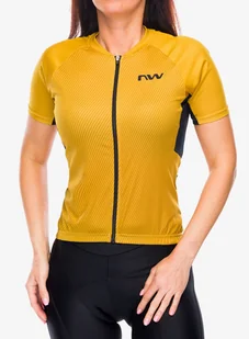 Koszulka kolarska damska Northwave Force Evo Jersey Short Sleeve - ochre - Koszulki rowerowe - miniaturka - grafika 1