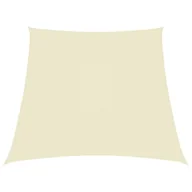 Parasole ogrodowe - vidaXL Żagiel ogrodowy, tkanina Oxford, trapezowy, 4/5x3 m, kremowy 135243 - miniaturka - grafika 1