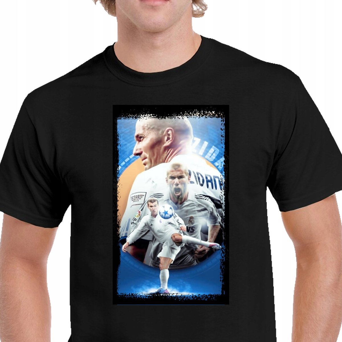 P236 KOSZULKA MĘSKA ZINEDINE ZIDANE FRANCJA FRANCE REAL ZIZOU CZARNA S