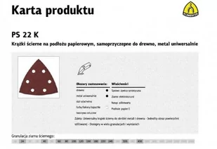 K.Papier Trójkąt Ps22K P150 Gls15 - Materiały ścierne - miniaturka - grafika 1