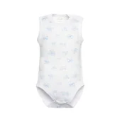 Body dla niemowląt - Body na szerokich ramiączkach unisex, biały z nadrukiem/Olimpias - miniaturka - grafika 1