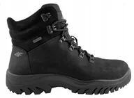 Buty sportowe męskie - Buty Zimowe Męskie 4F Trekkingowe Czarne 42 - miniaturka - grafika 1