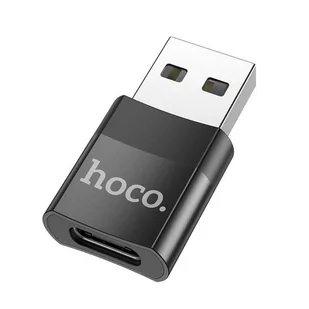 Hoco Adapter Otg Ze Złącza Usb-C Do Usb (Męski) Ua17 Czarny - Złącza, przejściówki, adaptery - miniaturka - grafika 1