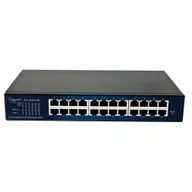 Huby USB - ALLNET ALL-SG8324M łącza sieciowe Zarządzany L2 Gigabit Ethernet (10/100/1000) Czarny - miniaturka - grafika 1