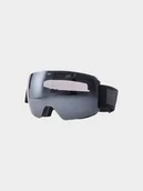 Gogle narciarskie - 4F Gogle narciarskie z powłoką lustrzaną uniseks - czarne Uniwersalny - miniaturka - grafika 1