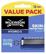 Maszynki do golenia i wkłady - Wilkinson Hydro 5 Skin Protection Regular zapasowe ostrza do maszynki do golenia dla mężczyzn 12szt - miniaturka - grafika 1