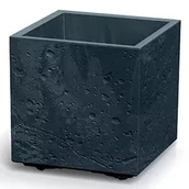 Donice - Doniczka PROSPERPLAST Sierra Square Beton Effect DSI300E Antracytowy - miniaturka - grafika 1
