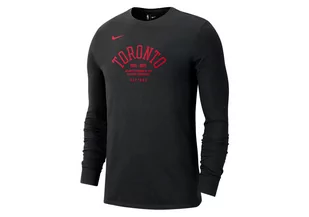 Nike Nba Toronto Raptors Courtside Element Long-Sleeve Tee Black - Koszulki męskie - miniaturka - grafika 1