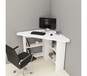 Stoły i stoliki do biura - Biurko CORNER 73,8x80 cm białe - miniaturka - grafika 1