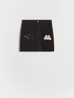 Sukienki i spódniczki dla dziewczynek - Reserved - Sztruksowa spódnica Pusheen - ciemnoszary - miniaturka - grafika 1