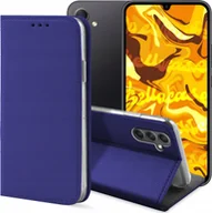 Etui i futerały do telefonów - ETUI Z KLAPKĄ DO SAMSUNG GALAXY A34 5G GRANATOWE ZAMYKANE MAGNETYCZNE CASE - miniaturka - grafika 1
