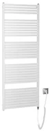 Grzejniki łazienkowe - AQUALINE Grzejnik elektryczny TONDI-E 60x169 cm z grzałką 800W kolor BIAŁY DE490T - miniaturka - grafika 1