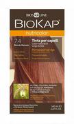 Farby do włosów i szampony koloryzujące - Biokap Lab Pharma Nutricolor 7.4 Kasztanowy Blond 140 ml 7042998 - miniaturka - grafika 1