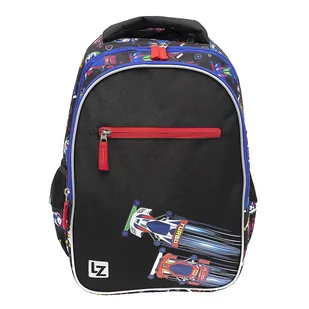 Plecak szkolny, wzór Racer, dwukomorowy, 1-3 klasa - Plecaki szkolne i tornistry - miniaturka - grafika 1