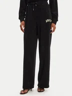 Spodnie sportowe damskie - Juicy Couture Spodnie dresowe Regan JCWBJ125335 Czarny Wide Leg - miniaturka - grafika 1