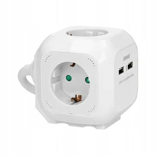 Przedłużacz 4 krotny 2P+Z (Schuko), 2xUSB, 1,4m - Pozostałe akcesoria sieciowe - miniaturka - grafika 1