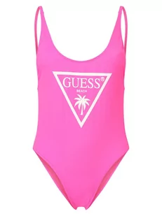 GUESS - Damski strój kąpielowy, wyrazisty róż - Stroje kąpielowe - miniaturka - grafika 1