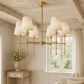 Lampy sufitowe - Lampa sufitowa AURORA elegancki żyrandol 6-ramienny w stylu prowansalskim - miniaturka - grafika 1